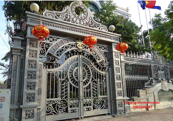Cổng nhôm đúc đẹp