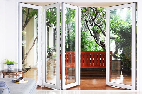 SẢN XUẤT CỬA 4 CÁNH NHÔM VIỆT PHÁP VÂN GỖ, TRẮNG, XÁM
