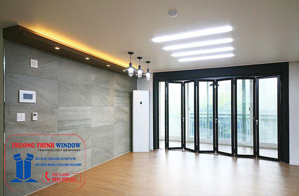 Cửa nhôm xingfa xếp trượt